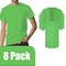 Gildan Heavy Cotton Short Sleeve T-Shirt Craft Bundle, Electric Green Unisex Crewneck Blanks for DIY Printing